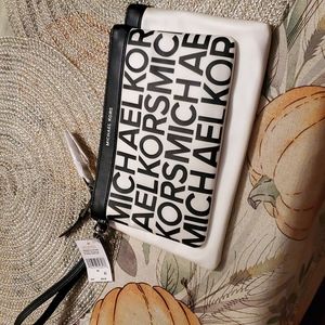 beautiful  mk logo clutch